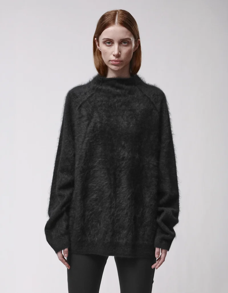 Oversize Fuzzy Kaschmir-Pullover