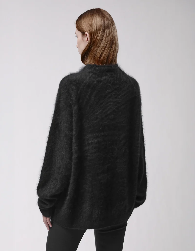 Oversize Fuzzy Kaschmir-Pullover
