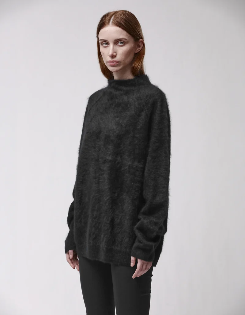 Oversize Fuzzy Kaschmir-Pullover