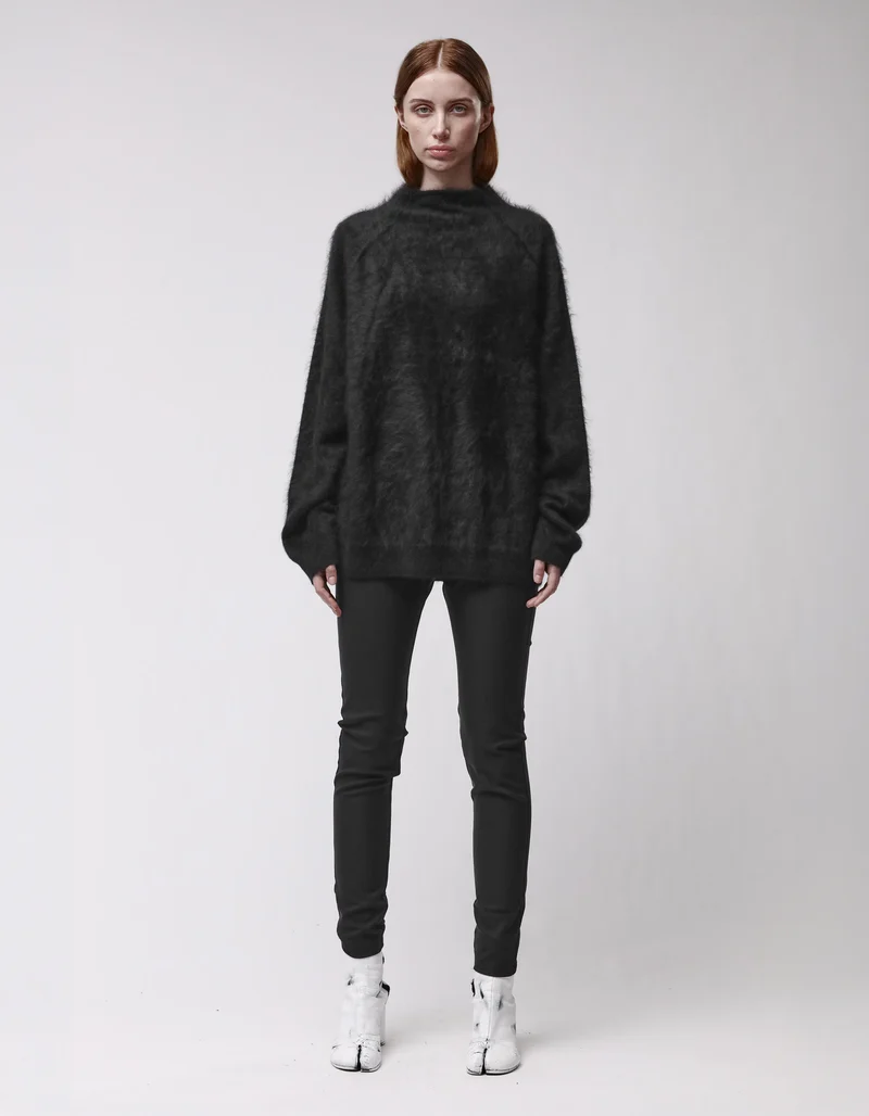 Oversize Fuzzy Kaschmir-Pullover