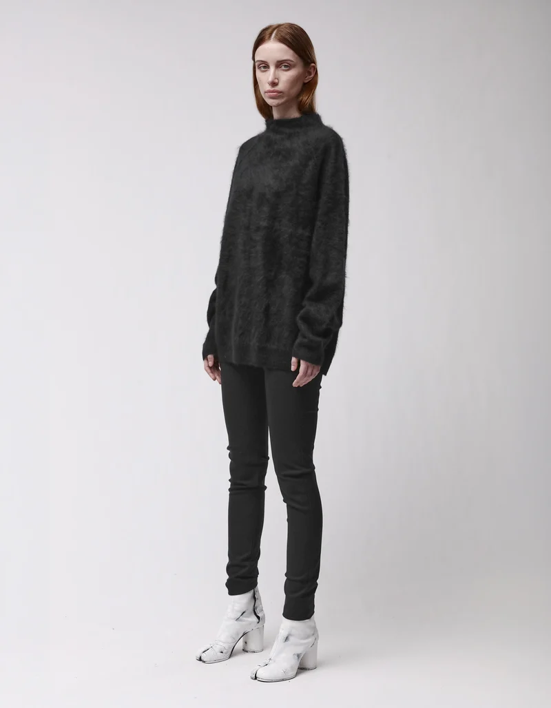 Oversize Fuzzy Kaschmir-Pullover