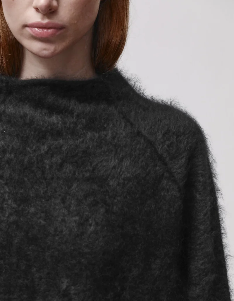 Oversize Fuzzy Kaschmir-Pullover