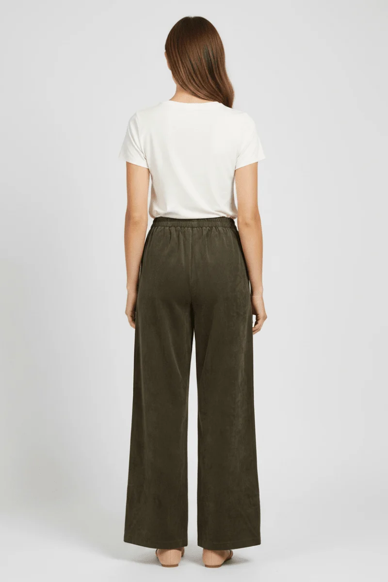 Vila Hose Hw Pants in Forest Night