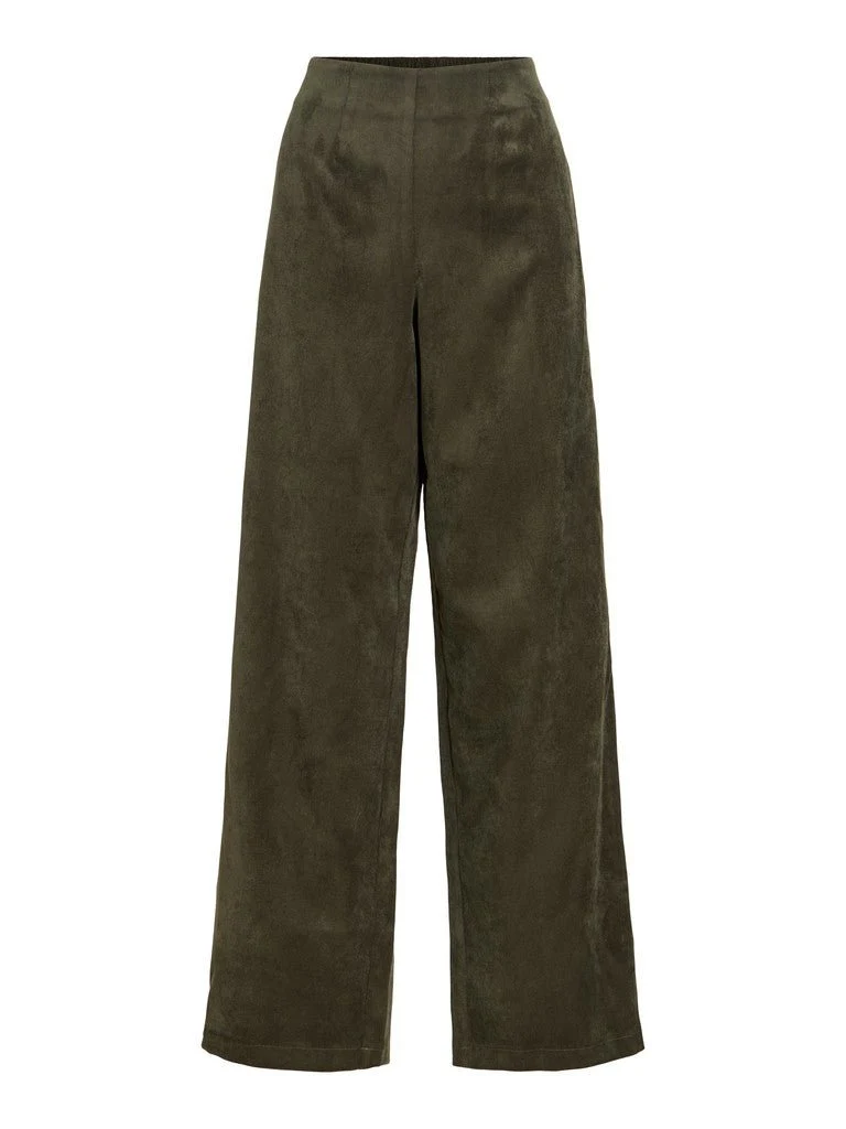 Vila Hose Hw Pants in Forest Night