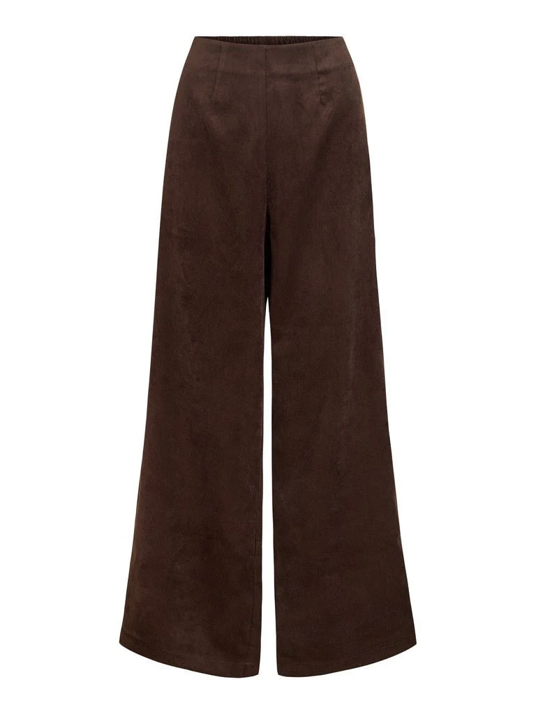 Vila Hose Hw Pants in Coffee Bean