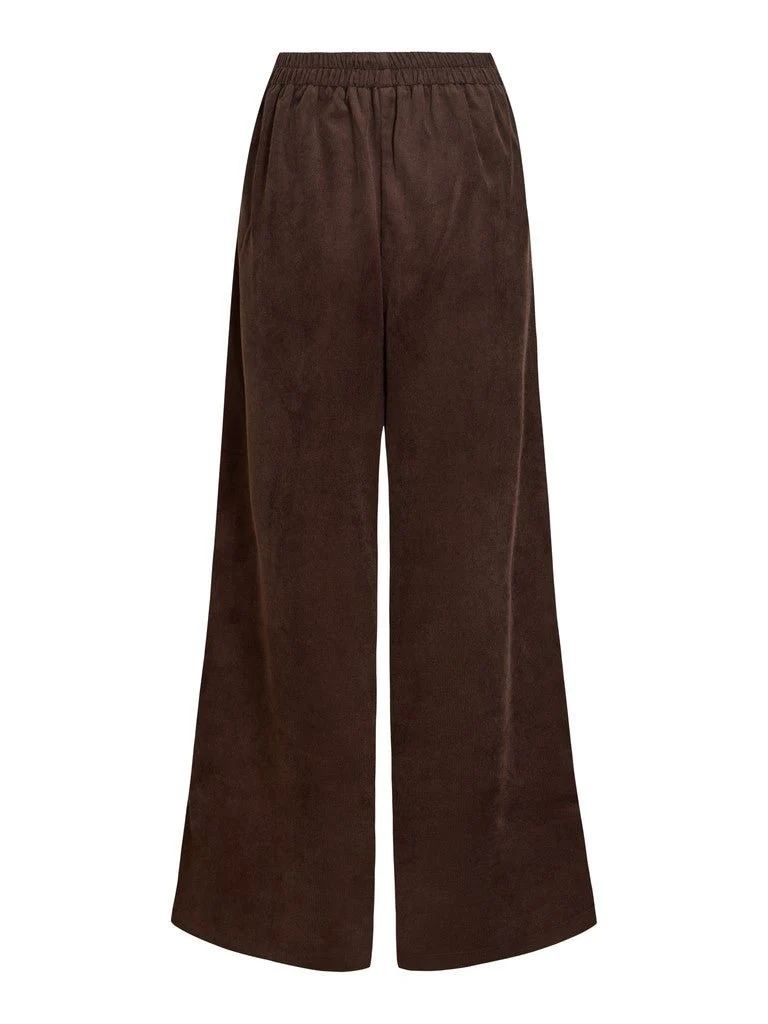 Vila Hose Hw Pants in Coffee Bean