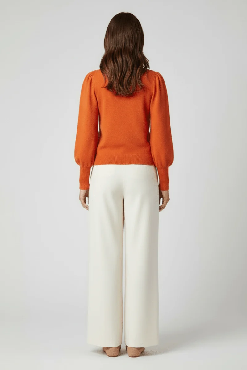 Rich & Royal Cashmere Pullover Rostorange
