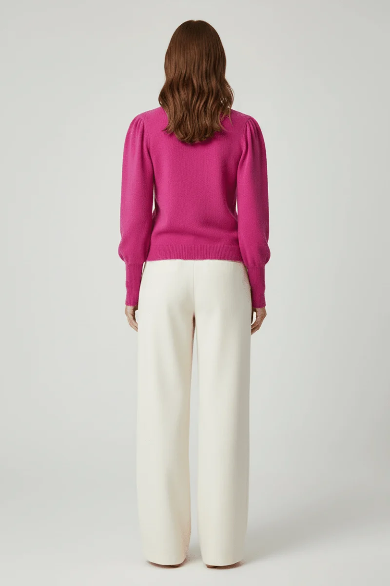 Rich & Royal Cashmere Pullover Fuchsia