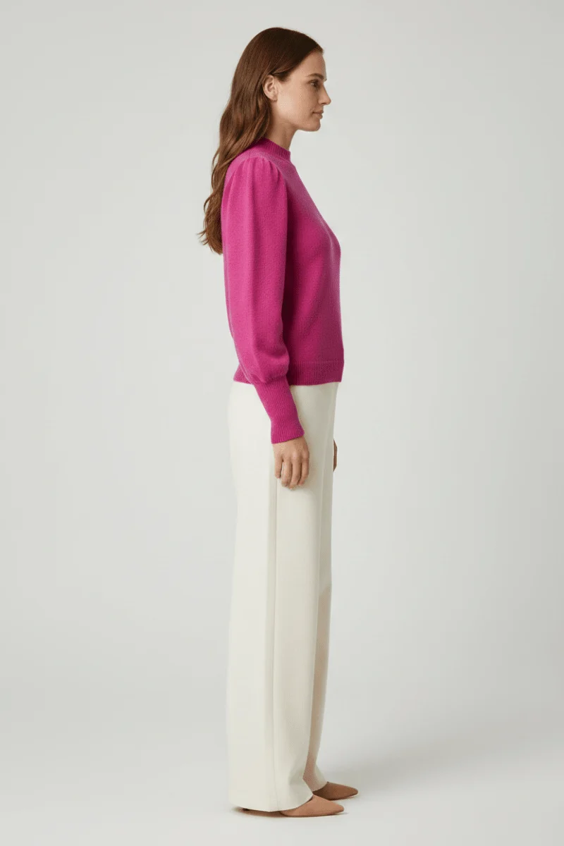 Rich & Royal Cashmere Pullover Fuchsia