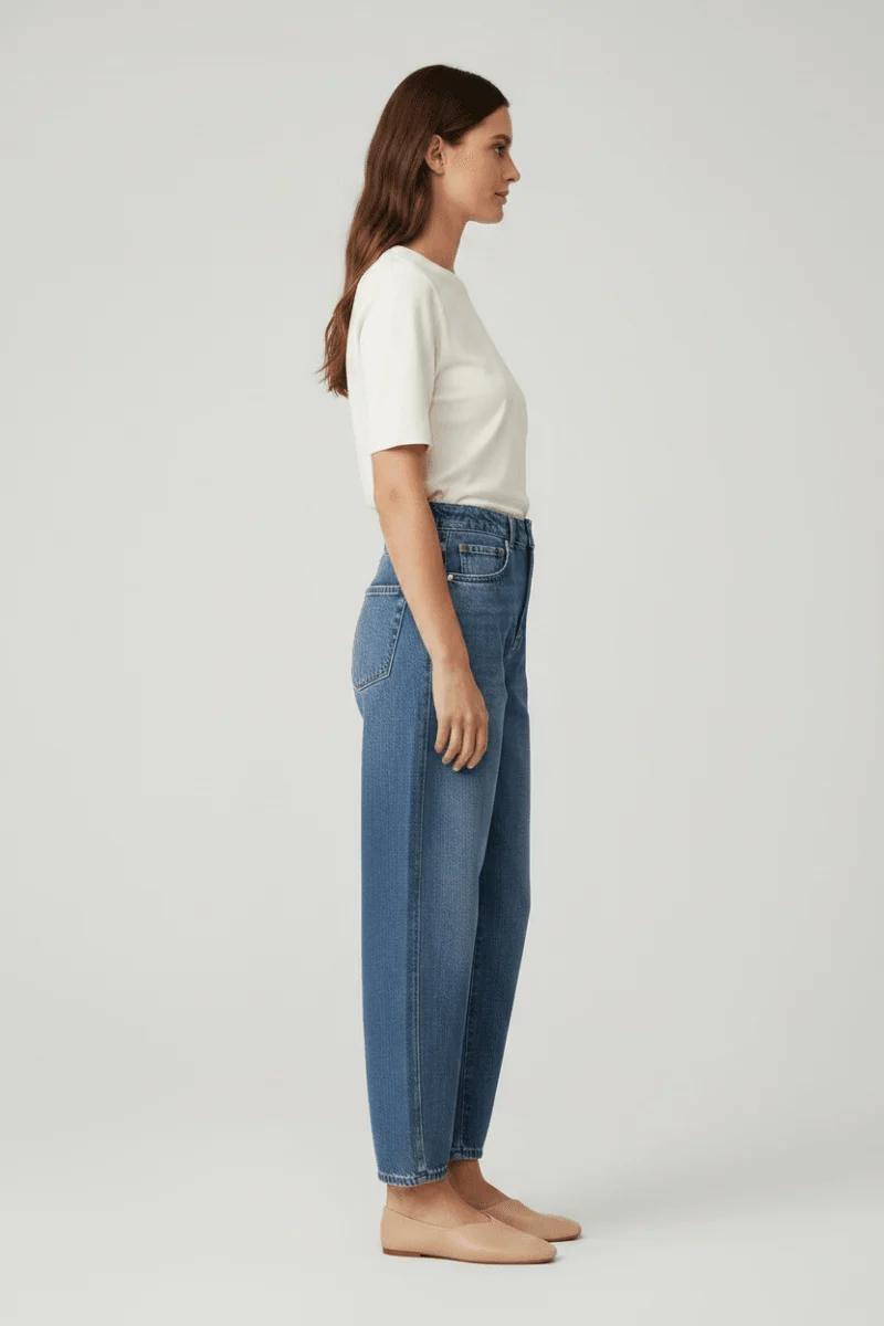 Rich & Royal Barrel Jeans Retro Blue aus Bio-Baumwolle