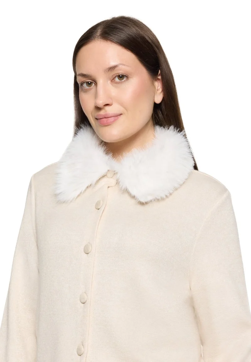 Cartoon Shirt Jacke Kurz 1/1 Arm Hellbeige Meliert