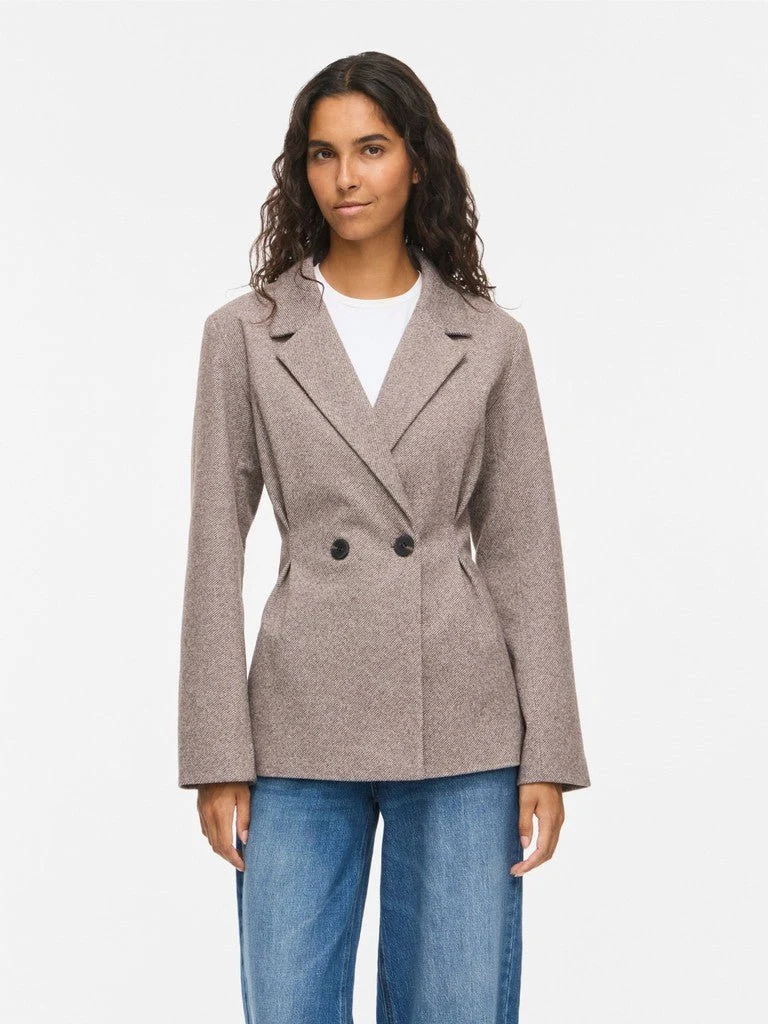 Vila Taillierte Jacke Visolene in Coffee Bean