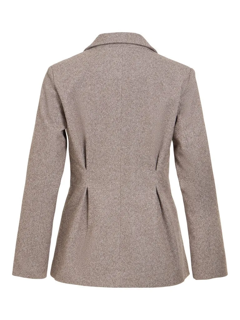 Vila Taillierte Jacke Visolene in Coffee Bean