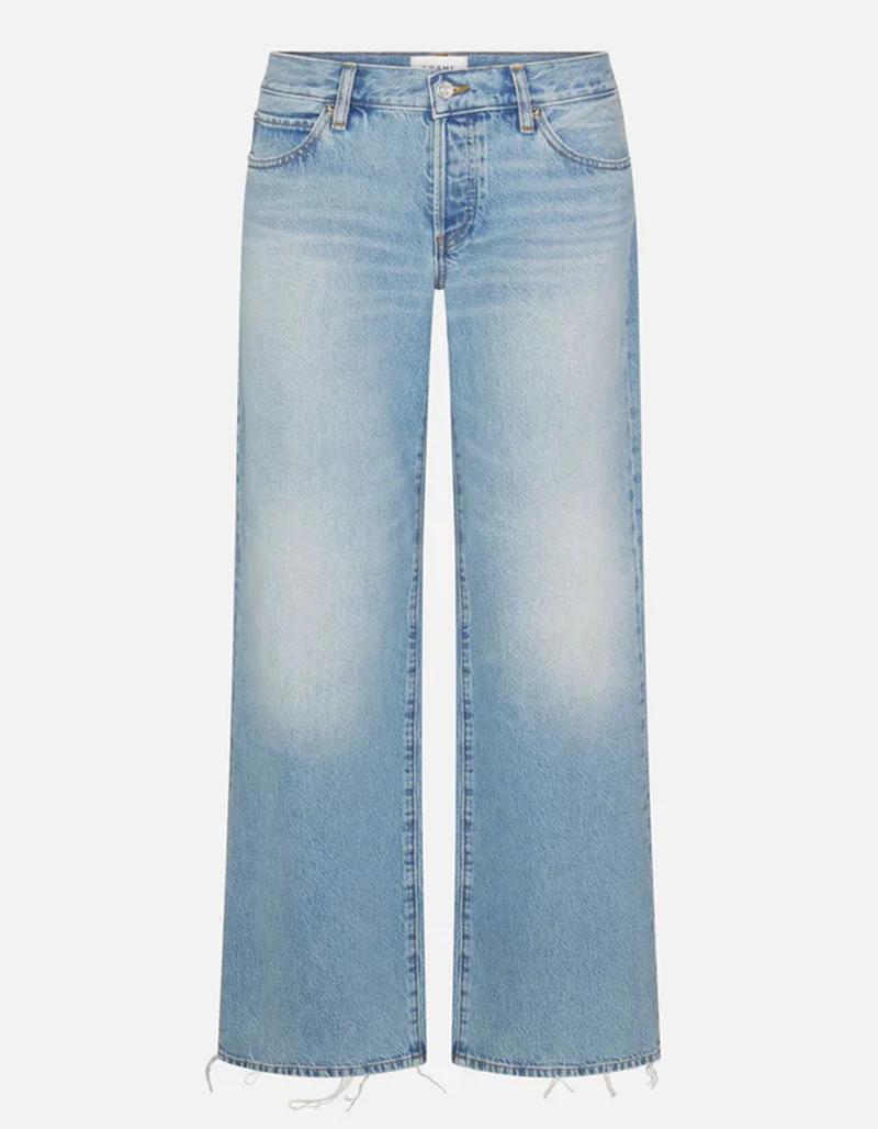 Low Rise Wide-Leg Jeans The Gray