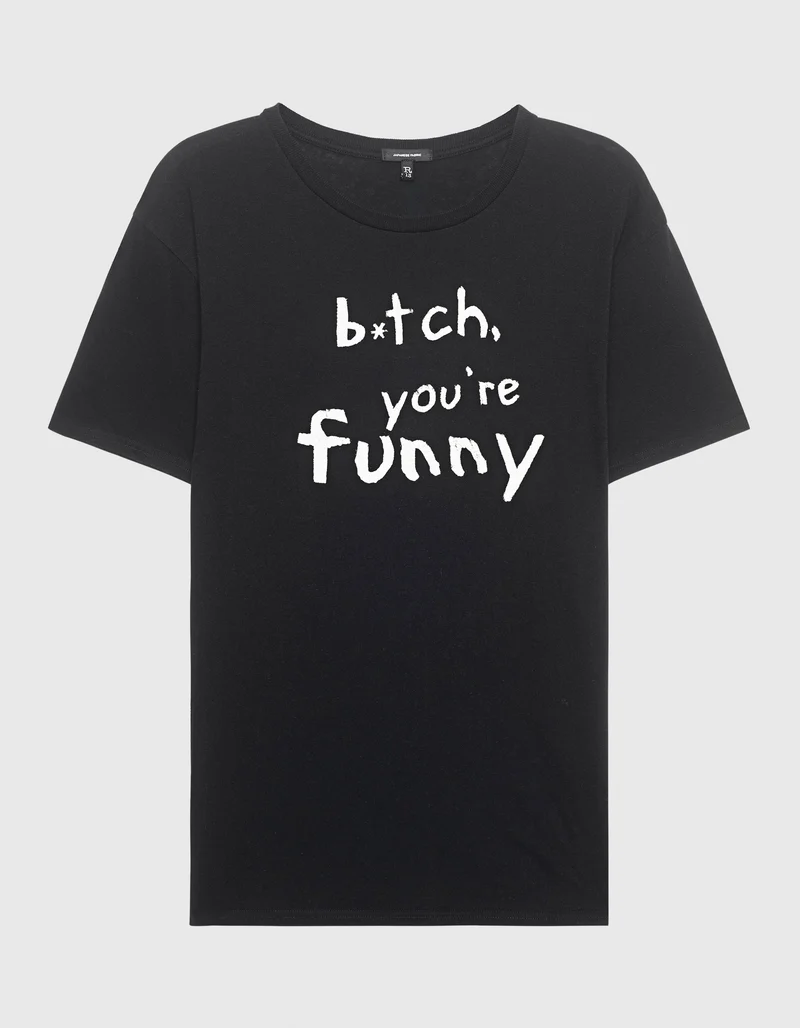Bedrucktes T-Shirt Boy T mit Kaschmir-Anteil