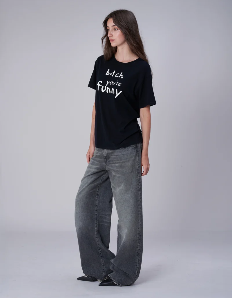 Bedrucktes T-Shirt Boy T mit Kaschmir-Anteil