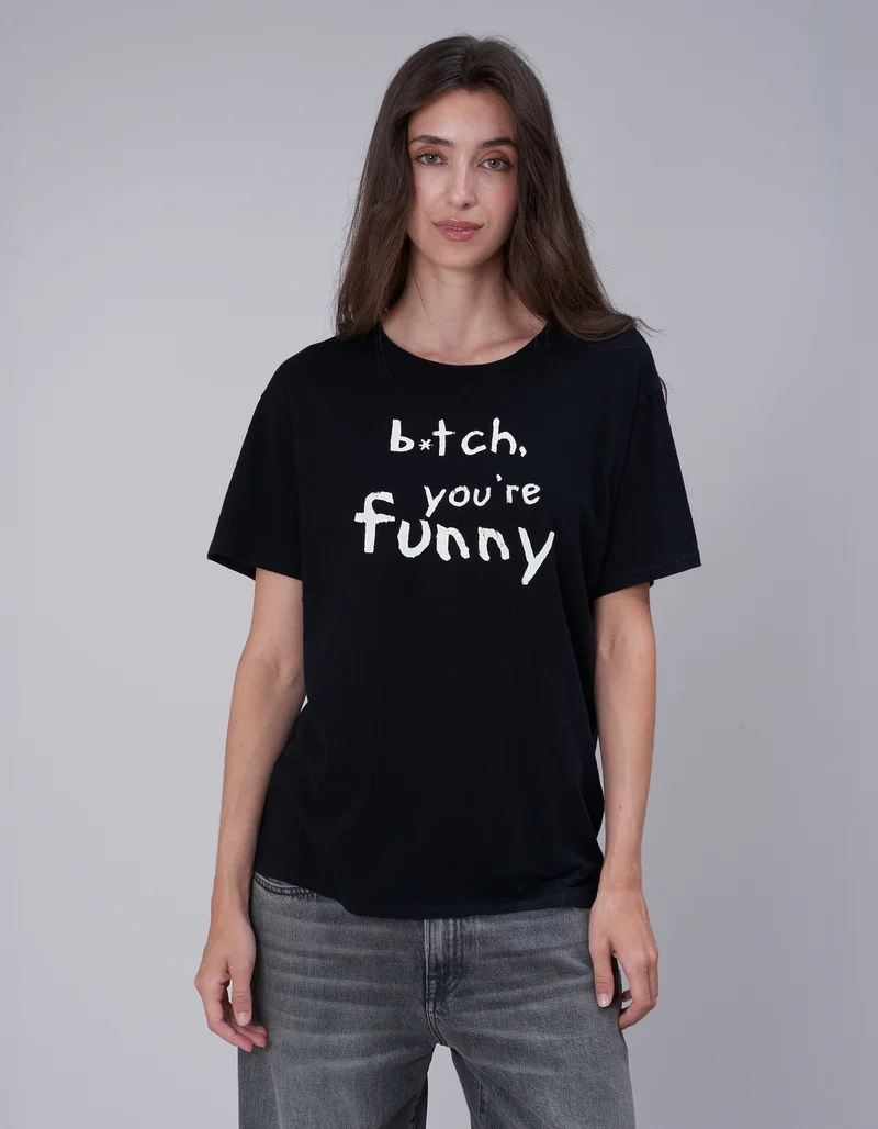 Bedrucktes T-Shirt Boy T mit Kaschmir-Anteil