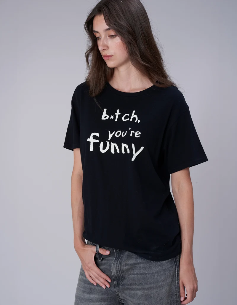 Bedrucktes T-Shirt Boy T mit Kaschmir-Anteil