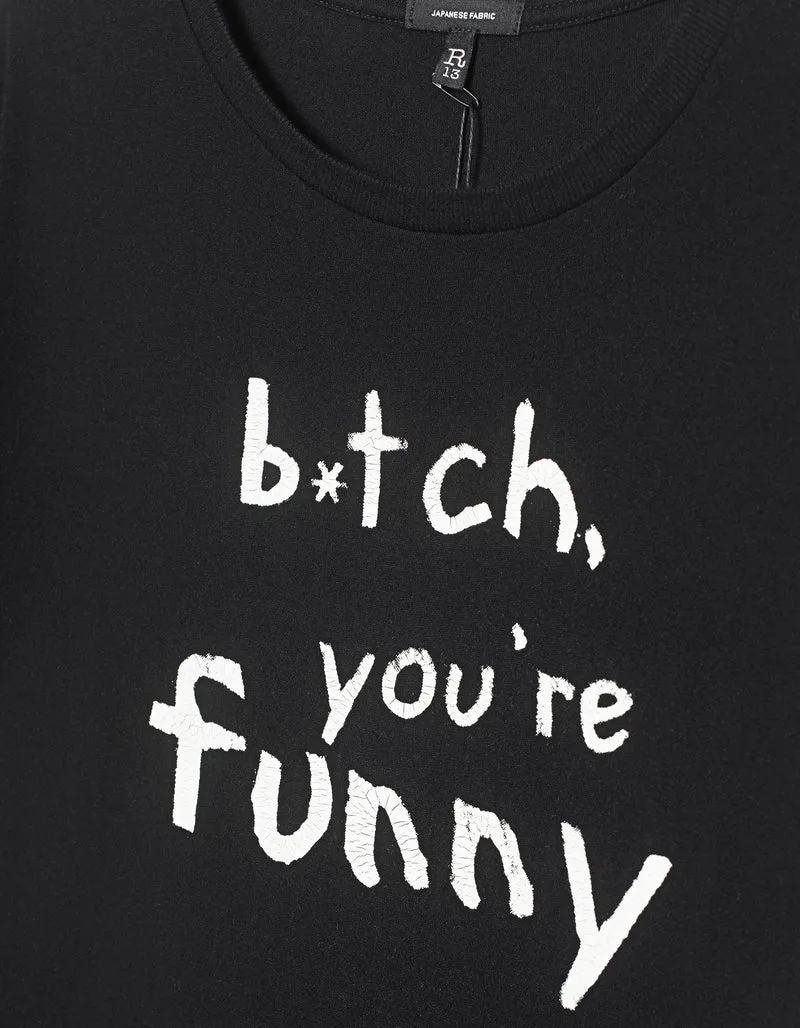 Bedrucktes T-Shirt Boy T mit Kaschmir-Anteil