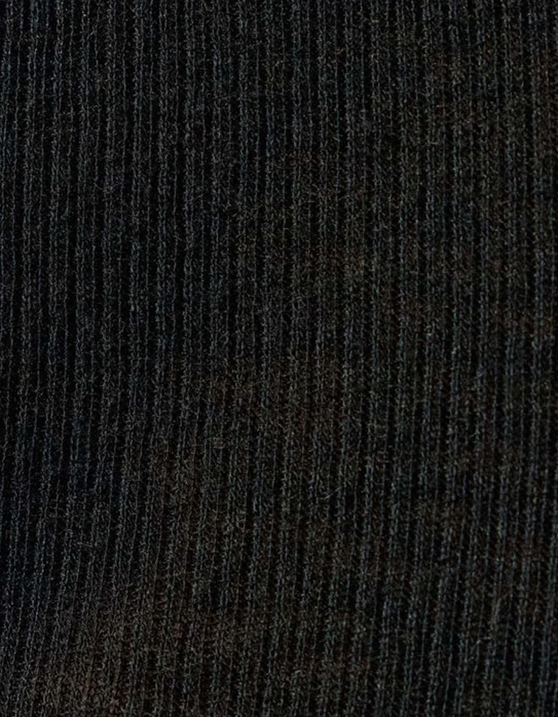 Ripp-T-Shirt mit Kaschmir-Anteil