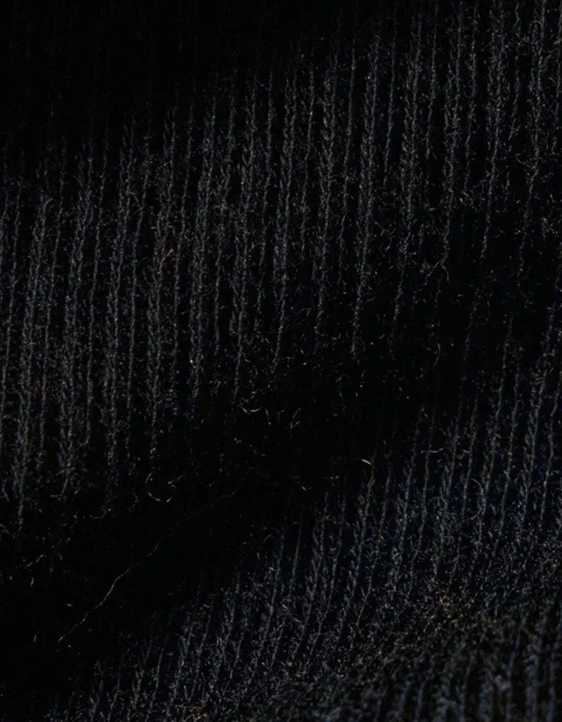 Geripptes Baumwoll-Kaschmir-Longsleeve