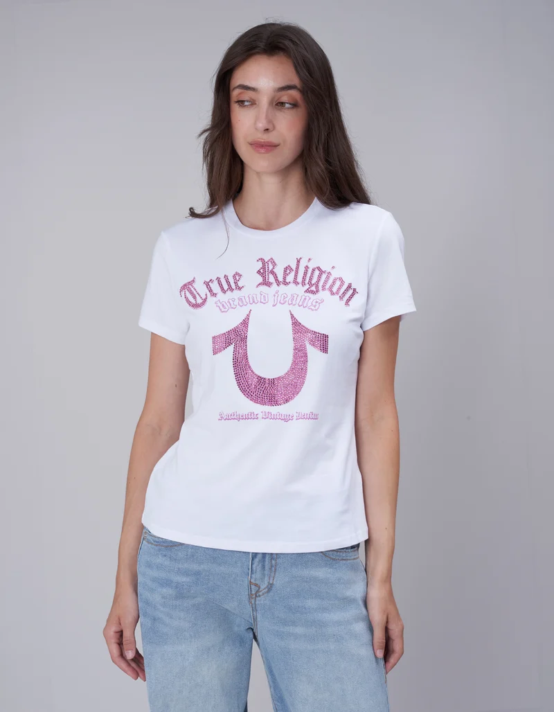T-Shirt Crystal mit Strassverzierung