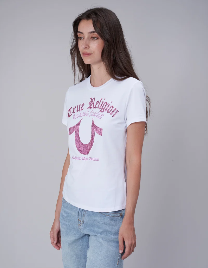 T-Shirt Crystal mit Strassverzierung