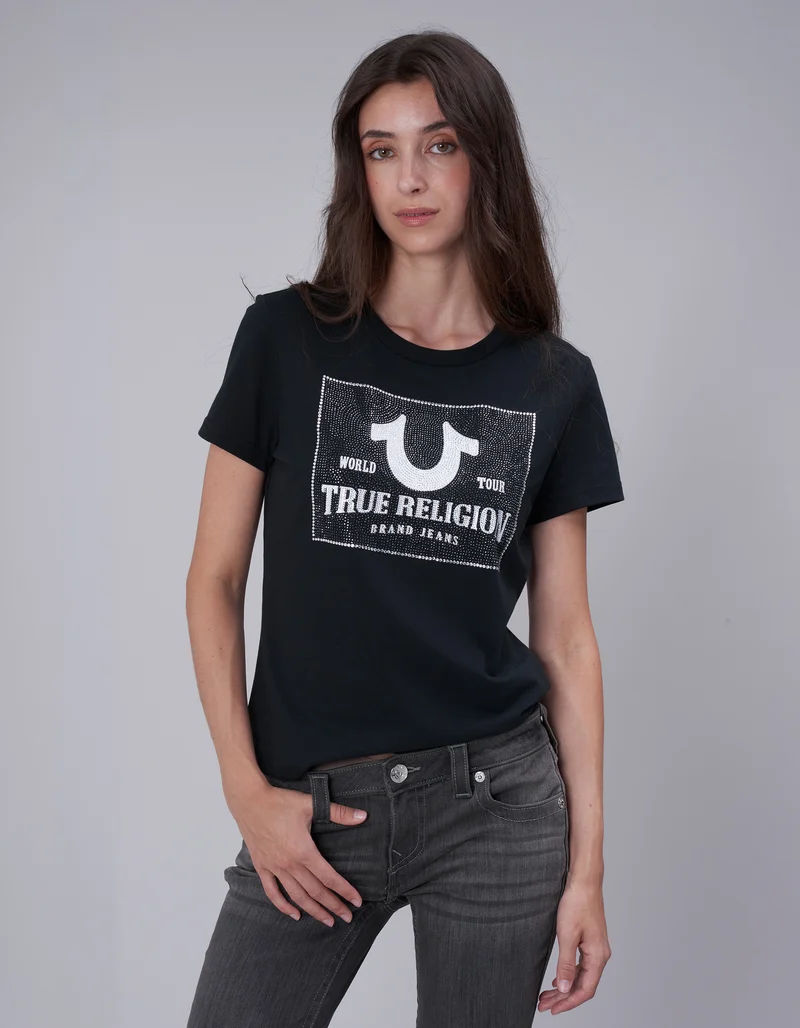 T-Shirt Crystal mit Strass-Verzierung