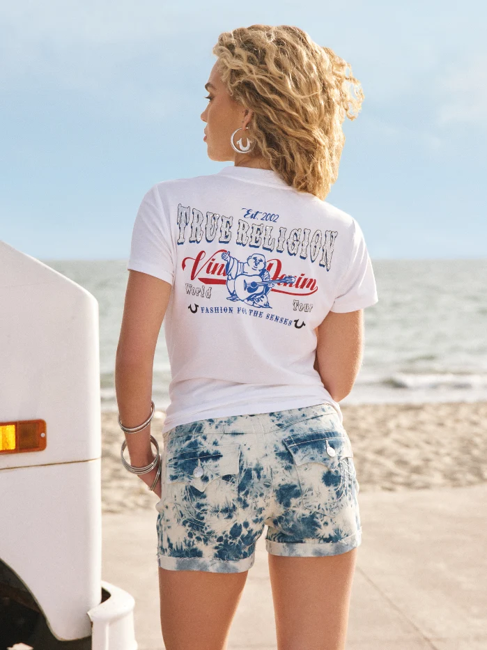 T-Shirt mit Strass-Verzierung