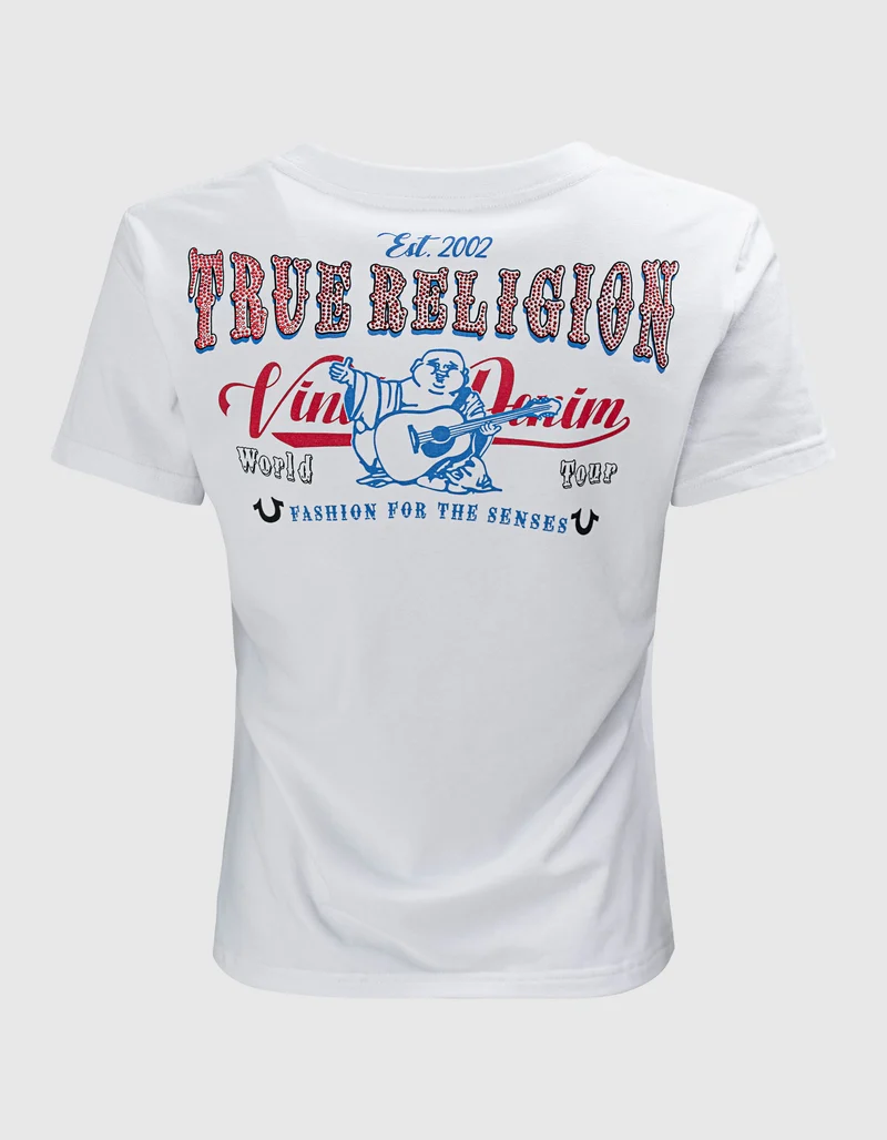 T-Shirt mit Strass-Verzierung