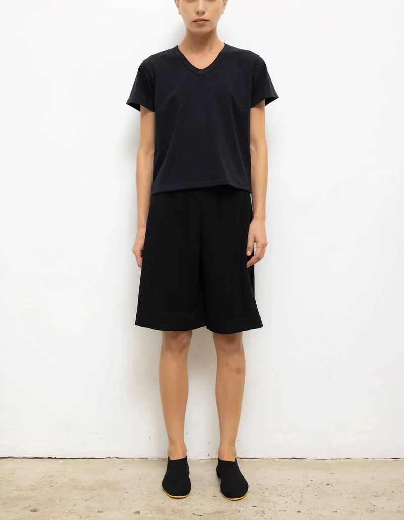 Baumwoll-T-Shirt Margo mit V-Ausschnitt