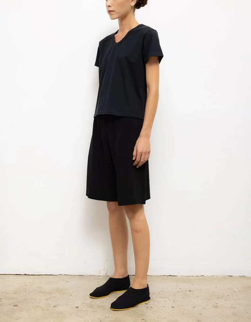 Baumwoll-T-Shirt Margo mit V-Ausschnitt