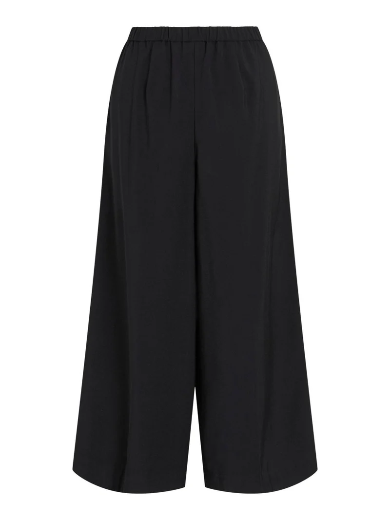 Vila Hose Vimarilee High-Waist Weite Culotte Black Beauty