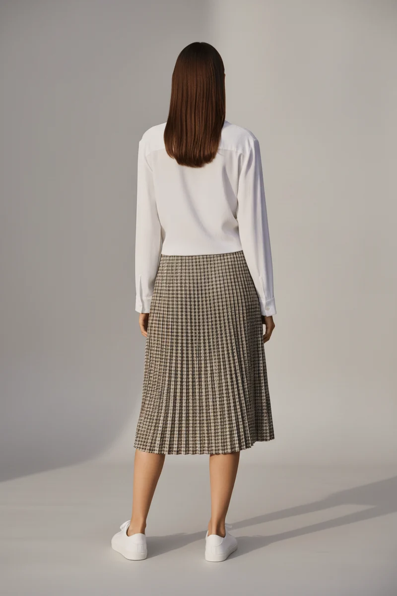 YAYA Gekötete Bluse mit passendem ärmellosen Top Pure White