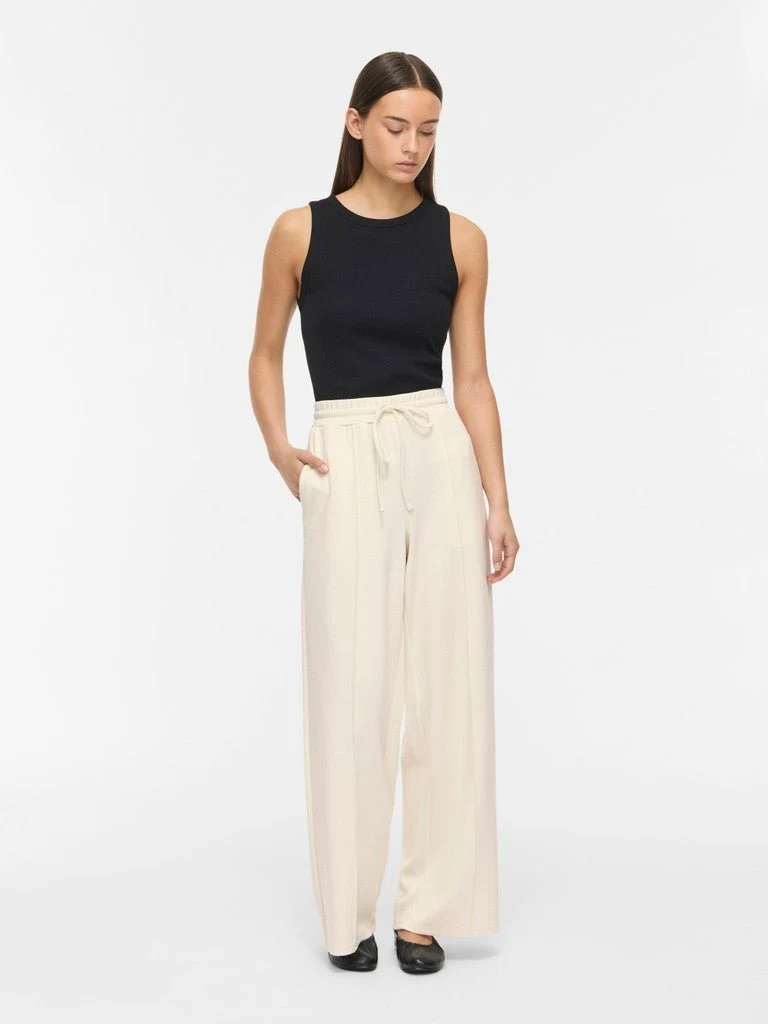 Vila Hose High-Waist Weite Sweat Birch