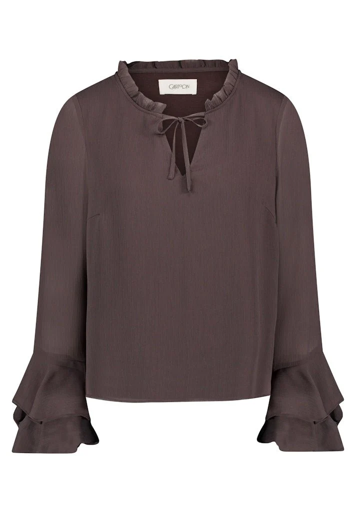 Cartoon Bluse Kurz 1/1 Arm Black Coffee