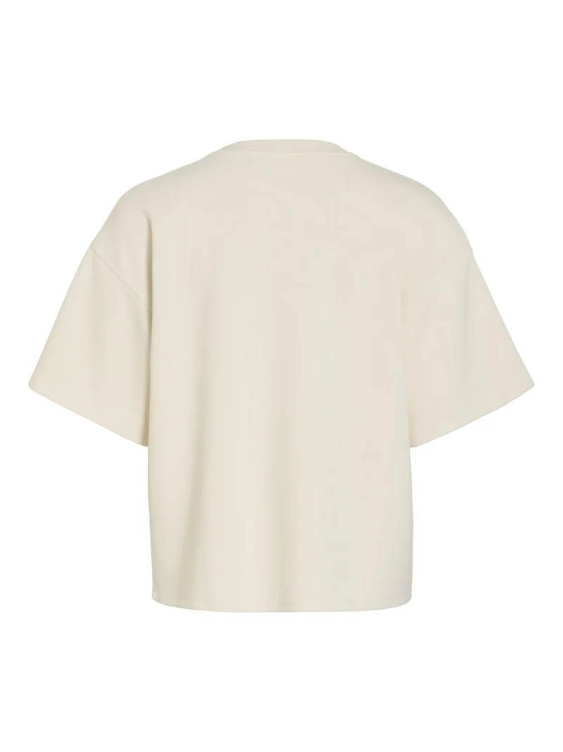 Vila T-Shirt Rundhals 3/4-Arm Sweat Birch