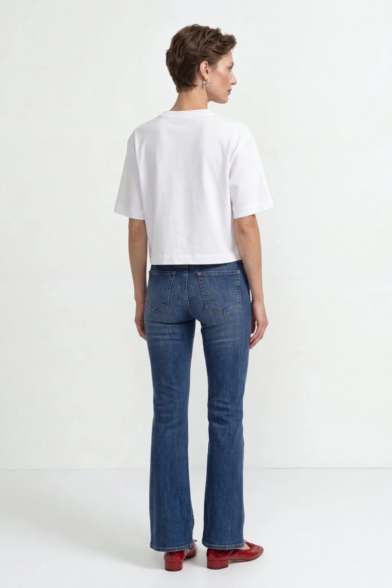 Rich & Royal Gentle Fit T-Shirt mit Print in White