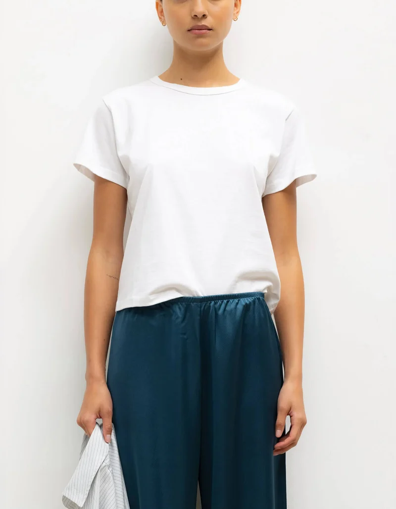 Baumwoll-T-Shirt The Margo mit Rundhalsausschnitt