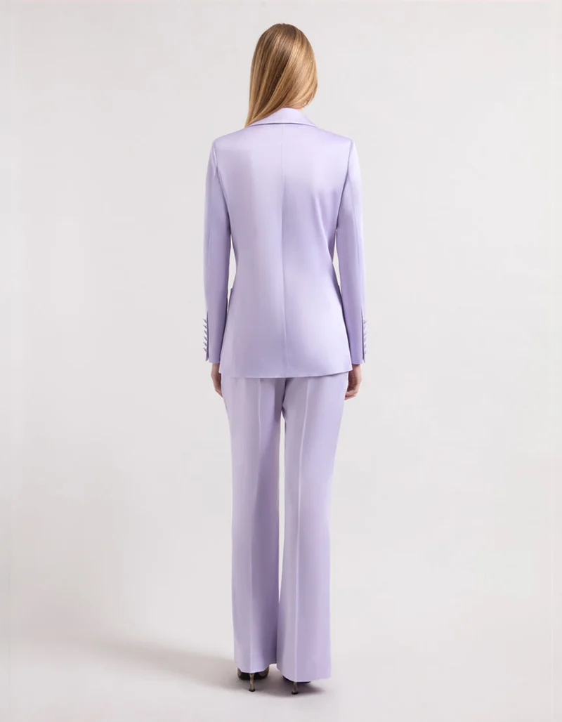Flare-Leg Satin-Hose