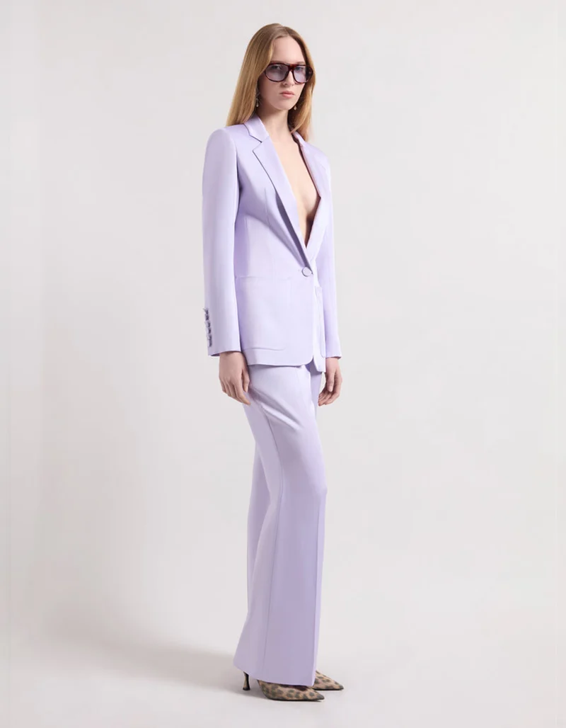 Flare-Leg Satin-Hose