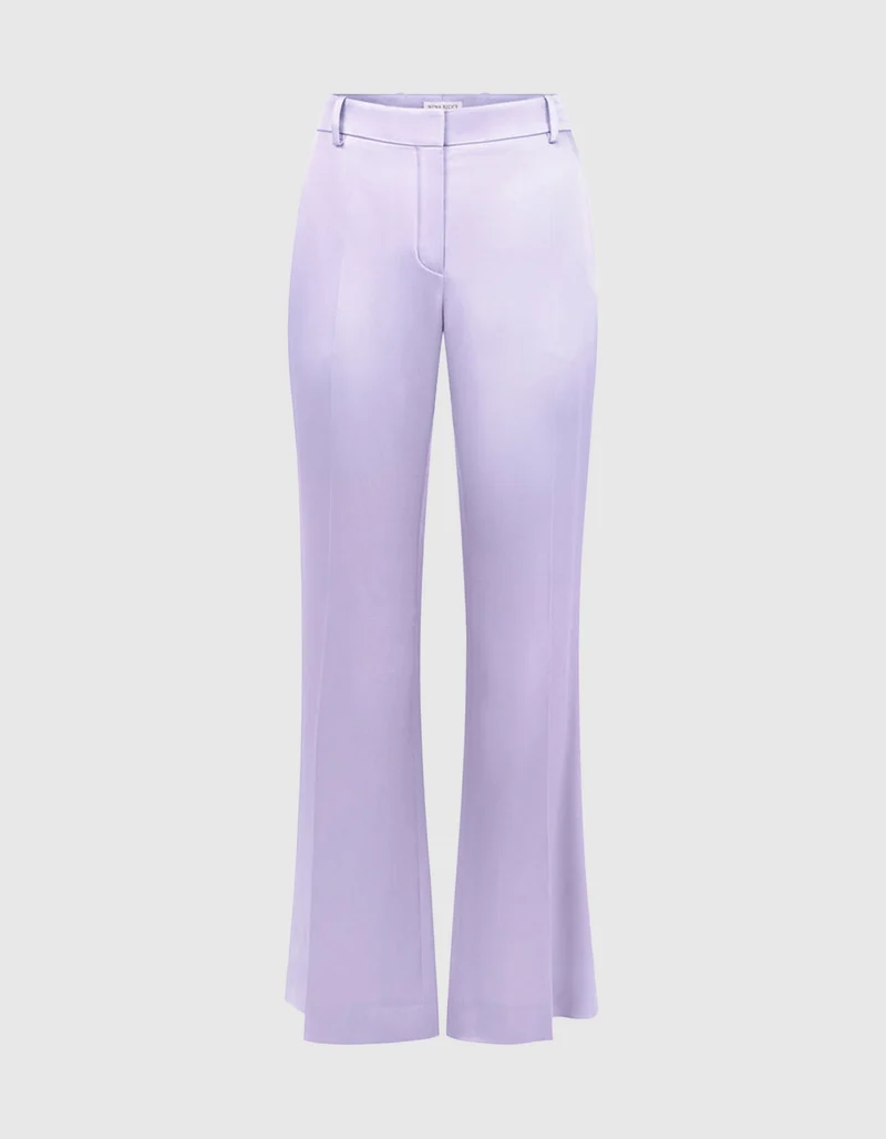 Flare-Leg Satin-Hose