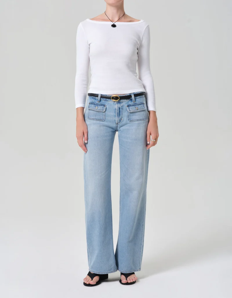 Wide-Leg Jeans Nora Patch