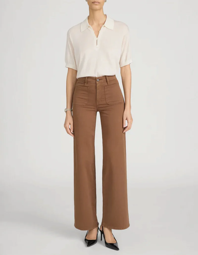 High-Rise Wide-Leg Jeans Le Slim Palazzo Harbor