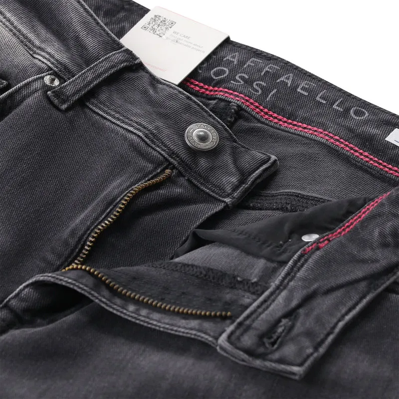 Wide-Leg-Jeans aus Baumwoll-Mix