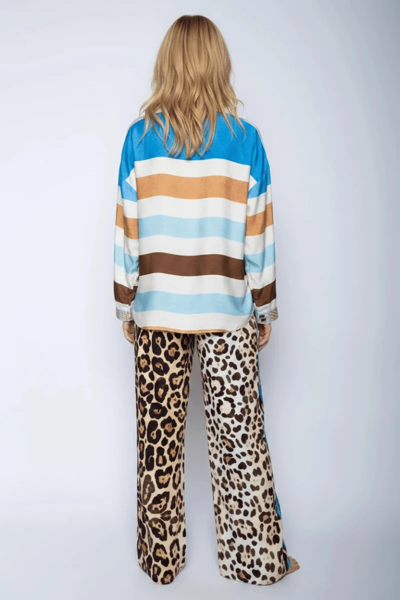 Emily Van Den Bergh Hose Leopardenmuster