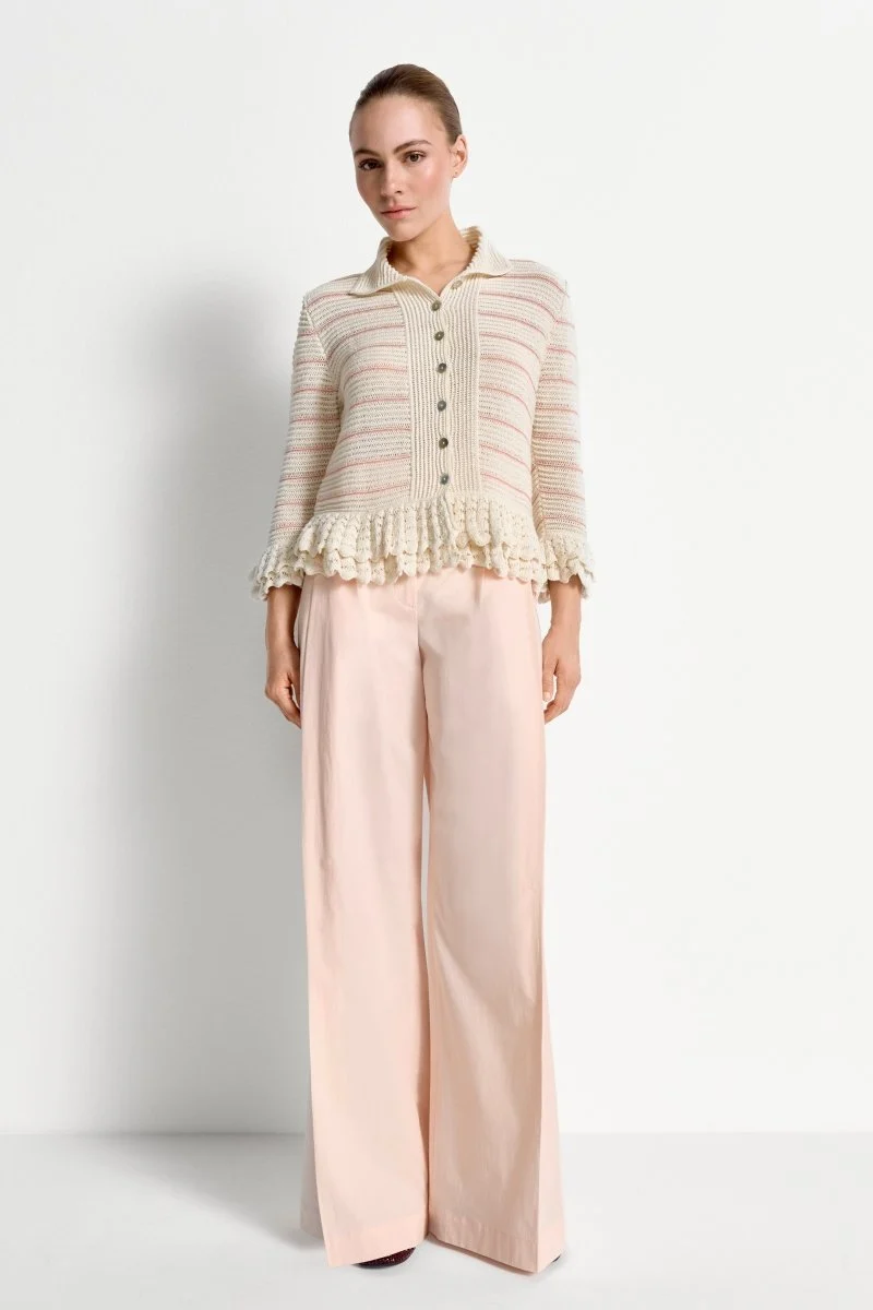 Rich & Royal Cardi with Crochet Details
