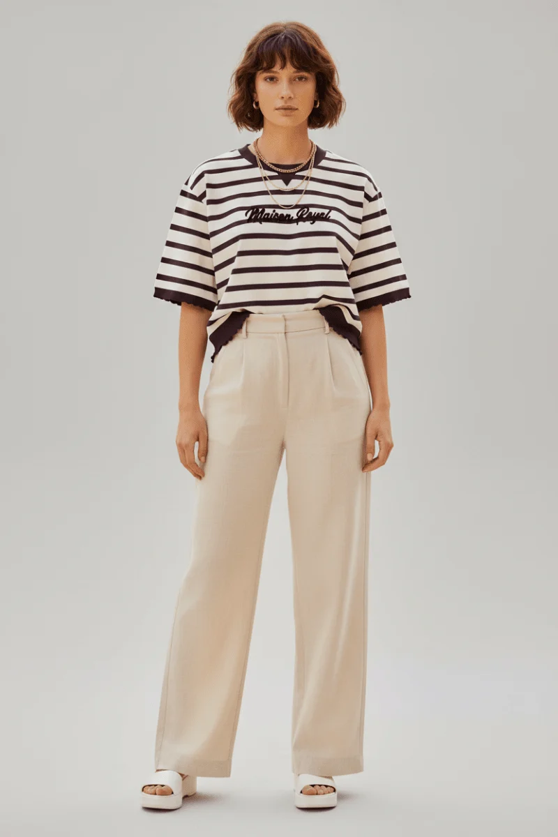 Rich & Royal Sweaty T-Shirt Damen – Oberteil mit Applikation in Mulberry