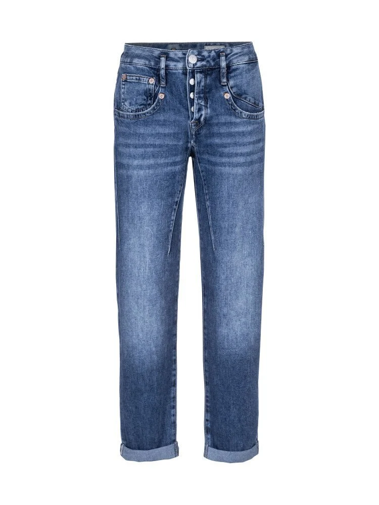 Herrlicher Shyra Tap Denim Stretch Damenhose in Ocean