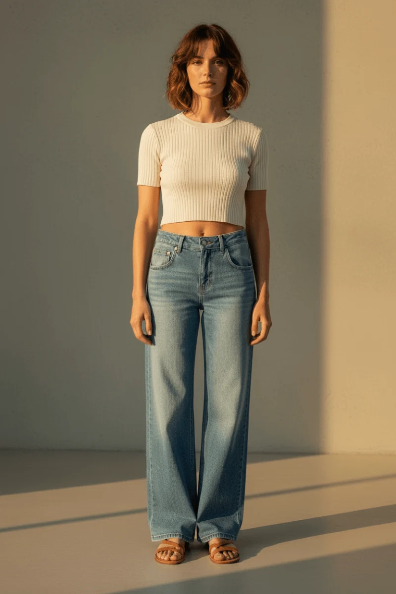 Herrlicher Edna Denim Stretch Damenhose in Blasted